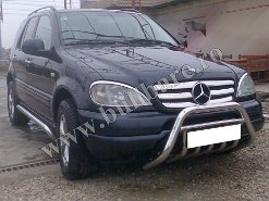 Bullbar inox Mercedes ML W163 '97-'05, cod model B027 (4) Bullbar inox Mercedes ML W163 '97-'05, praguri inox Mercedes ML W163 '97-'05, praguri aluminiu Mercedes ML W163 '97-'05, scut metalic motor Mercedes ML W163...